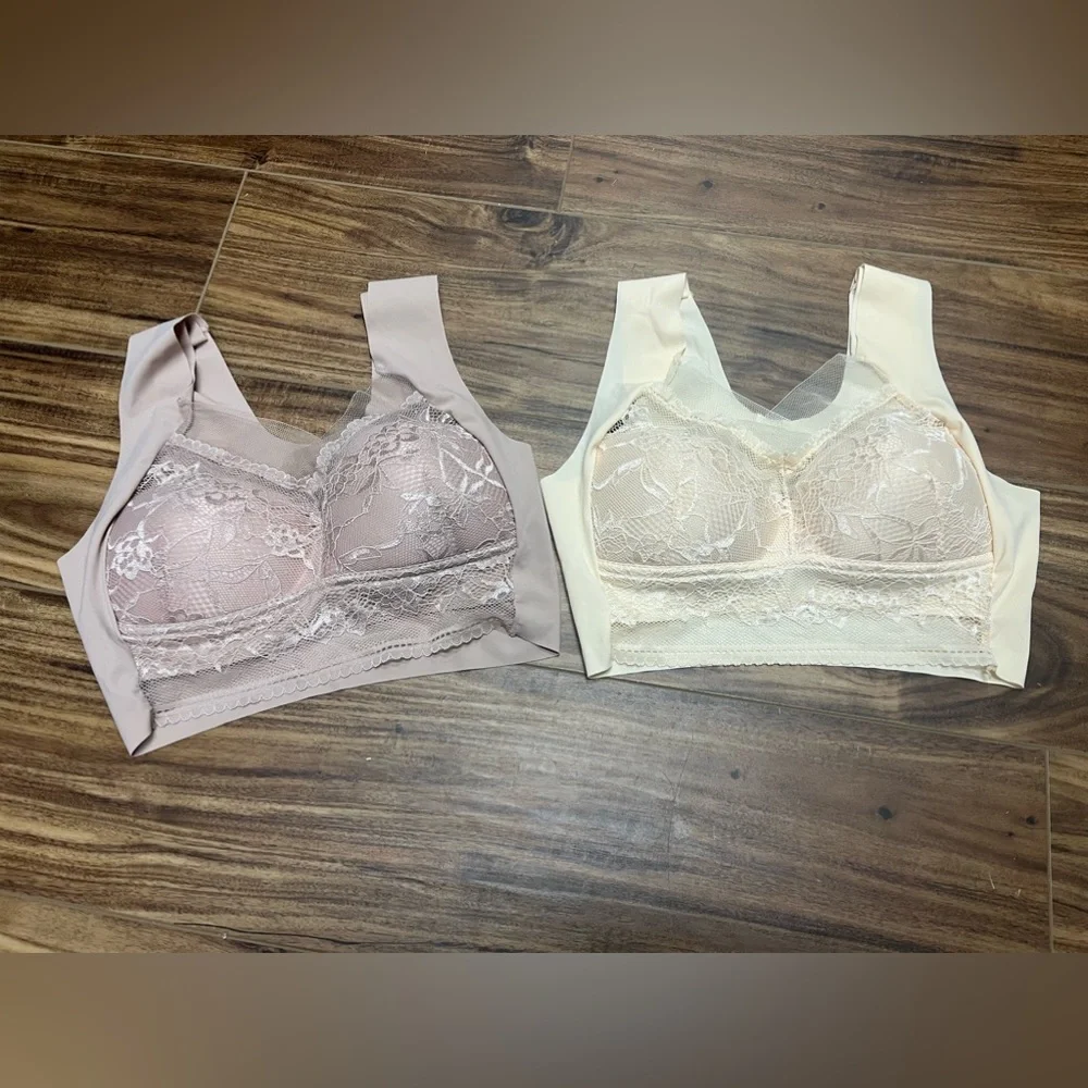 - Lot of 2 Lacy sheer bras, size Small, new